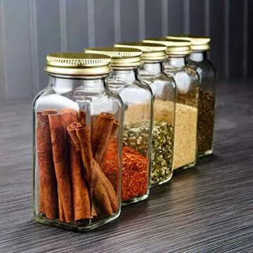 Stylish SpiceLuxe Deluxe Spice Jar Set for Home Chefs