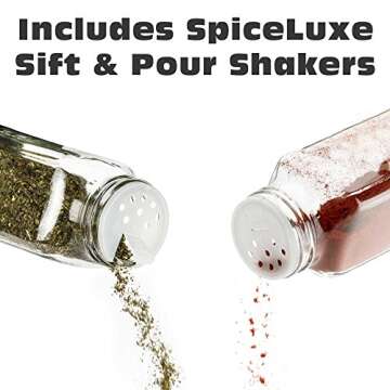 Stylish SpiceLuxe Deluxe Spice Jar Set for Home Chefs