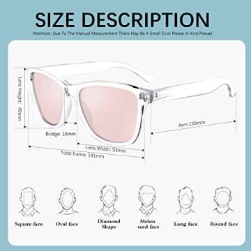 GEELUN VIYSIOO Retro Polarized Sunglasses for UV Protection