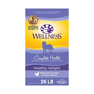 Wellness Complete Health Dry Dog Food with Grains, Natural Ingredients, Made in USA with Real Meat, ...