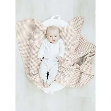 Konssy Waffle Baby Blanket, Soft Lightweight Toddler Blanket