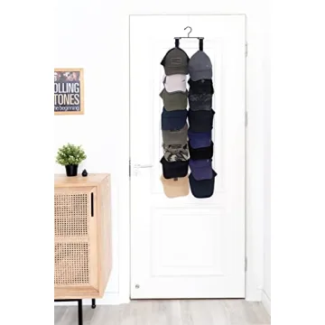 Mkono Hat Organizer Hanger for 16 Hats - Easy Closet Storage