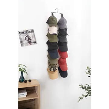 Mkono Hat Organizer Hanger for 16 Hats - Easy Closet Storage