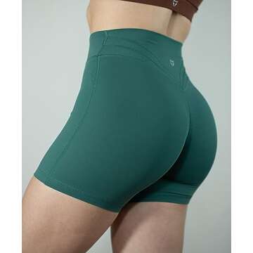 TomTiger Workout Shorts for Women High Waist Gym Fitness Running Yoga Bike Active Exercise Women's S...