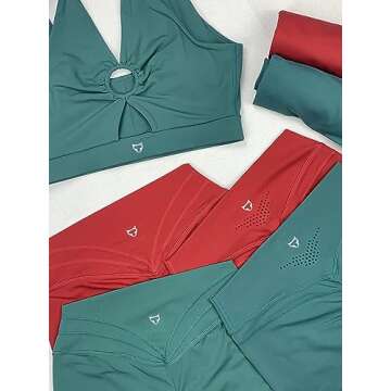 TomTiger Workout Shorts for Women High Waist Gym Fitness Running Yoga Bike Active Exercise Women's Short Tummy Control 5" (L, Green)