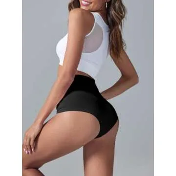 BZB Women's High Waist Yoga Shorts Gym Workout Booty Dance Hot Pants Athletic Butt Lifting Sports Le...