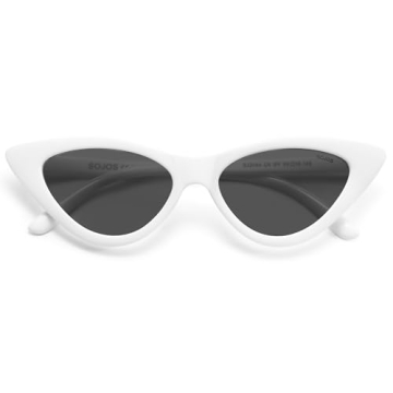 SOJOS Retro Cat Eye Sunglasses Women UV400 Protection