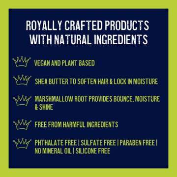 YOUNG KING HAIR CARE Kids Curl Cream for Wavy, Kinky and Curly Hair | Curl Defining, Moisturizing & Softening with Shea Butter and Marshmallow Root | 8 oz