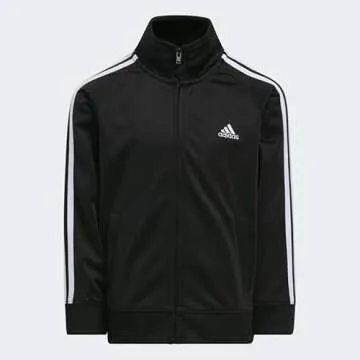 adidas baby boys Li'l Tricot Jacket & Clothing Pants Set, Black, 12 Months US