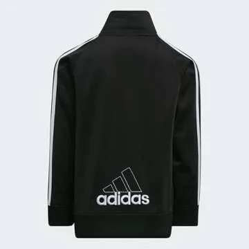 adidas baby boys Li'l Tricot Jacket & Clothing Pants Set, Black, 12 Months US