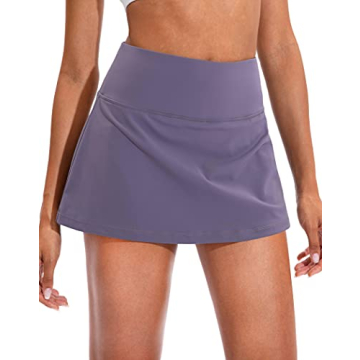Soothfeel Women's High Waisted Tennis Skirt with Pockets