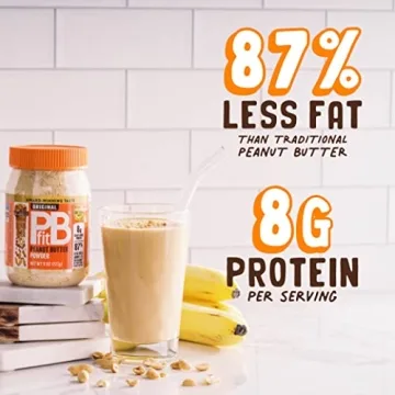 PBfit 8 Ounce Classic Peanut Butter Powder, Powdered Peanut Butter Spread From Real Roasted Peanuts, 8g of Protein 8% DV, Gluten-Free, 60 calories, 87% less fat (Pack of 1)