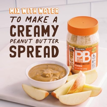 PBfit 8 Ounce Classic Peanut Butter Powder, Powdered Peanut Butter Spread From Real Roasted Peanuts, 8g of Protein 8% DV, Gluten-Free, 60 calories, 87% less fat (Pack of 1)