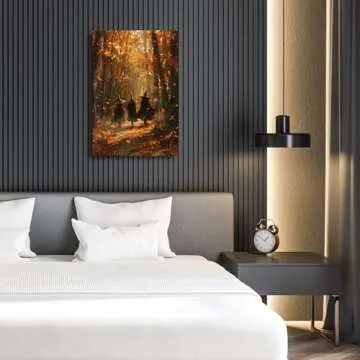 Three Witches Autumn Wall Art for Halloween Decor