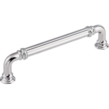 Top Knobs TK323PC Chareau Collection 5" Reeded Pull, Polished Chrome