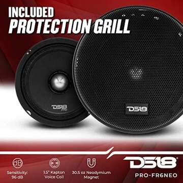 DS18 PRO-FR6NEO 6.5" Full-Range Loudspeaker - High Efficiency