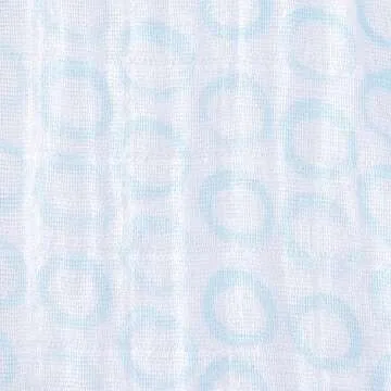 HALO 100% Cotton Muslin Sleepsack Swaddle Wearable Blanket, TOG 1.5, Circles Turquoise, Newborn, 0-3 Months