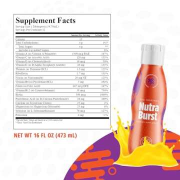 Total Life Changes - NutraBurst - Liquid Multivitamin, Daily Nutritional Support, Packed with Essential Vitamins and Minerals, 16 fl. oz