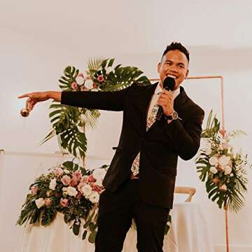 DAZI Men's Floral Print Skinny Tie for Weddings and Gifts