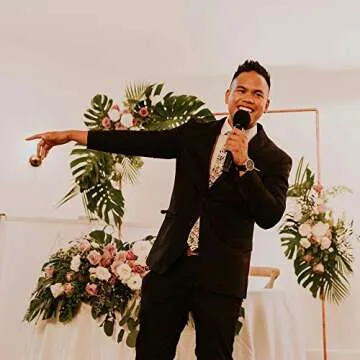 DAZI Men's Floral Print Skinny Tie for Weddings and Gifts