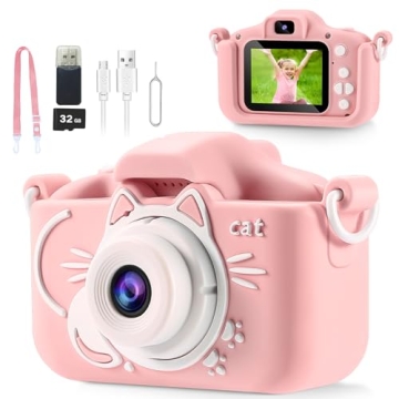 AOGELI Kids Digital Camera - 2 Lens Selfie Camera for Creative Fun!