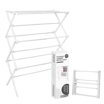 ZOES HOMEWARE 2024 Enhanced Clothes Drying Rack | Foldable Drying Rack Clothing for Laundry | Small ...