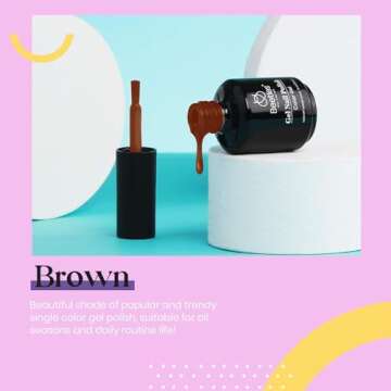 beetles Burgundy Red Gel Polish- 1Pcs 15ml Maroon Red Brown Gel Nail Polish Dark Red Gel Polish Nail...