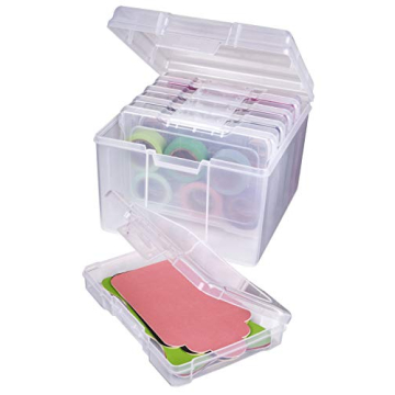 ArtBin 6947ZZ Photo & Craft Organizer Set - Large Box with 5 Clear Storage Cases