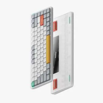 nuphy Air75 V2 Portable 75% Mechanical Keyboard,Wireless Keyboard,Supports Bluetooth/2.4G/USB-C RGB ...