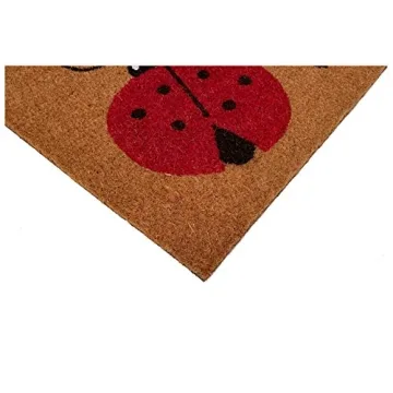 Home and More Ladybug Welcome Doormat for Home Decor