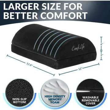 ComfiLife Memory Foam Foot Rest for Office & Gaming