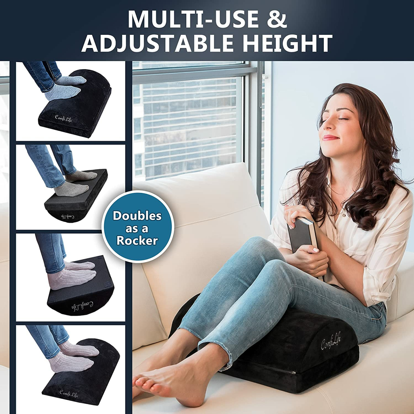 ComfiLife Memory Foam Foot Rest for Office & Gaming