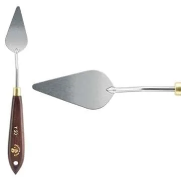 Creative Mark Stainless Steel Palette Knife Painting Tools - Paint Palette with Wooden Handle - Vari...