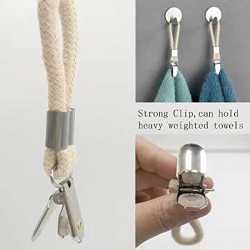 Stylish Kirmoo Towel Clips Set of 4 for Home Storage