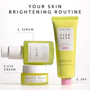 HERBIVORE Super Nova Eye Cream – 5% THD Vitamin C & Caffeine, Reduces Dark Circles & Puffiness, Brightens Eyes, Plant-based, Vegan, Cruelty-free, 15mL / 0.5 oz