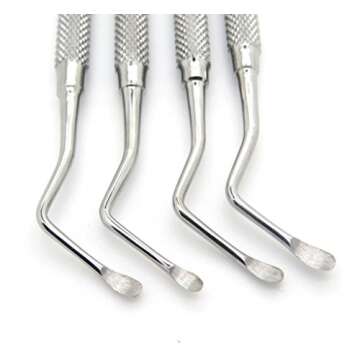 Lucas Curette Dental Set of 4 Surgical Bone Curettes