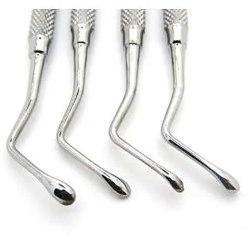 Lucas Curette Dental Set of 4 Surgical Bone Curettes