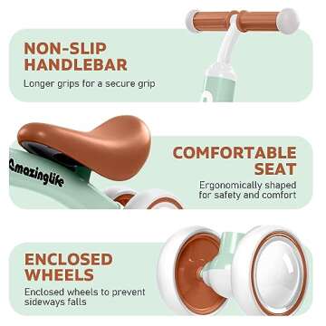 Balance Bike 1 Year Old - Safe, Fun & Easy to Assemble