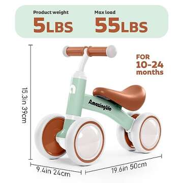 Balance Bike 1 Year Old - Safe, Fun & Easy to Assemble