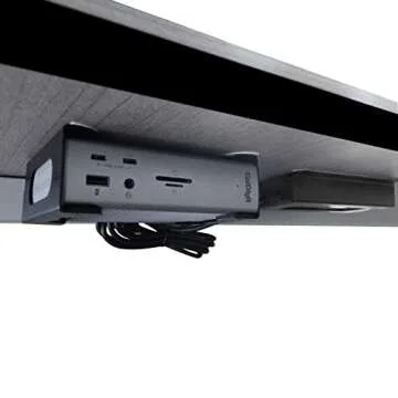 Under Desk Holder for Thunderbolt 4 Dock/Thunderbolt 3 Dock and Power Cable, Under Desk Iron Storage...