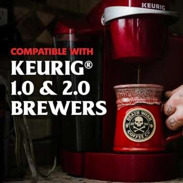 Death Wish Coffee - Dark Roast Single Serve Pods - (50 Count)