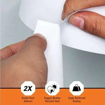 Gorilla Tape, White Duct Tape, Heavy Duty 1.88" x 30 yd, Waterproof, Pack of 6