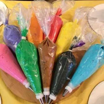 Food Coloring Liqua-Gel 12 Pack (.75ml Bottles) Tasteless Rainbow Color Dye Kit - Easter Eggs, Baking, Decorating, Fondant, Frosting, Chocolate, Cooking, Slime, Crafts - Made in USA