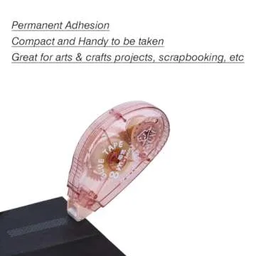 XUXU 8 Pack Double Sided Tape Roller, Scrapbooking Tape, Permanent Adhesive Dots Tape Dispenser Runner for Crafts and Arts Projects, Photo-Safe