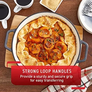 T-fal Enameled Cast Iron Casserole Dish 3.5 Quart