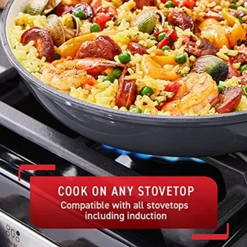 T-fal Enameled Cast Iron Casserole Dish 3.5 Quart