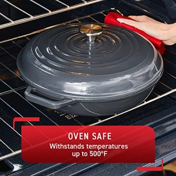 T-fal Enameled Cast Iron Casserole Dish 3.5 Quart