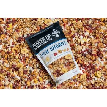 Power Up Premium Trail Mix - High Energy Trail Mix 14oz, Gluten Free, Vegan, Non-GMO