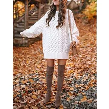 Lady Rabbit Oversized Sweater Dress for Effortless Style