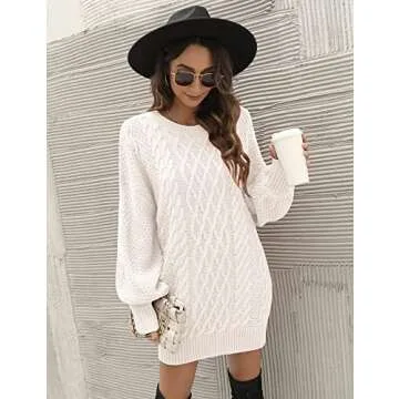 Lady Rabbit Oversized Sweater Dress for Effortless Style